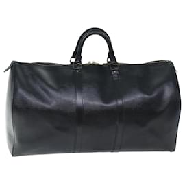 Louis Vuitton-Louis Vuitton Epi Keepall 55 Boston Bag Noir Black M42952 LV Auth mr128-Black