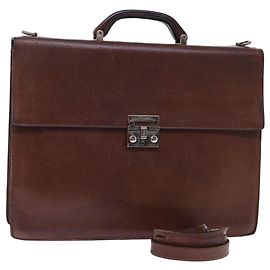 Salvatore Ferragamo Sac à main Cuir 2façon marron 001 2865 1657 Auth bs13795 Marron