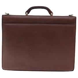 Salvatore Ferragamo-Salvatore Ferragamo Hand Bag Leather 2way Brown 001 2865 1657 Auth bs13795-Brown