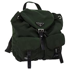 Prada-PRADA Backpack Nylon Khaki Auth ac2970-Khaki
