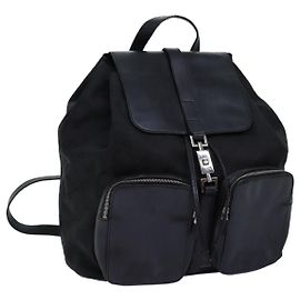 GUCCI GG Canvas Jackie Backpack Black 003 0246 auth 73377 Black