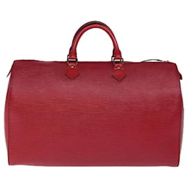Louis Vuitton-Louis Vuitton Epi Speedy 40 Hand Bag Castilian Red M42987 LV Auth 73084-Other