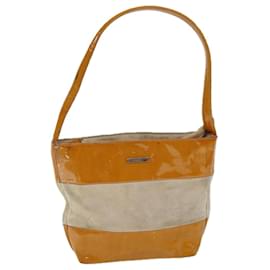 Gucci-GUCCI Shoulder Bag Patent leather Orange Auth 73145-Orange