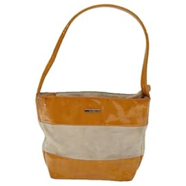 Gucci-GUCCI Shoulder Bag Patent leather Orange Auth 73145-Orange