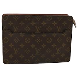 Louis Vuitton-LOUIS VUITTON Monogram Pochette Homme Clutch Bag M51795 LV Auth ep4180-Monogram