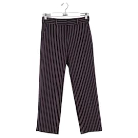 Maje-Straight pants in cotton-Blue