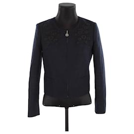 Claudie Pierlot-Chaqueta de algodón-Azul