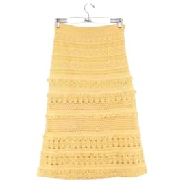 Maje-cotton skirt-Yellow