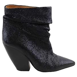 Iro-Leather boots-Black