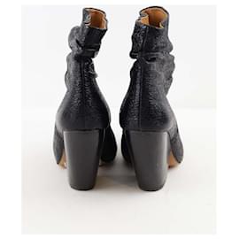 Iro-Leather boots-Black