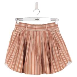 Chloé-Cotton mini skirt-Brown