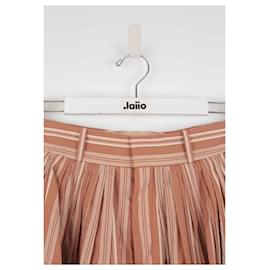 Chloé-Cotton mini skirt-Brown