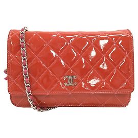 Portafoglio Chanel su catena Arancione