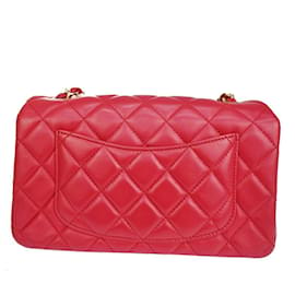 Chanel-Chanel lined Flap-Red
