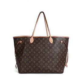 LOUIS VUITTON Handbags Neverfull Brown
