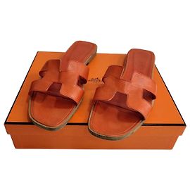 Hermès Mules Laranja