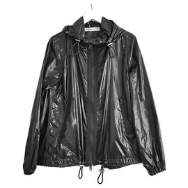 Sacai Luck Black Super Flared Anorak Mac Jacket Black