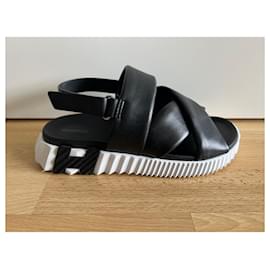 Hermès-Hermes sandals Electric-Black,White