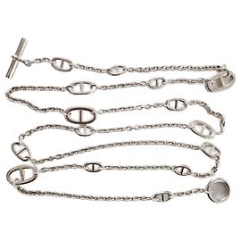 Hermès Collana lunga FARANDOLE 120 cm Argento