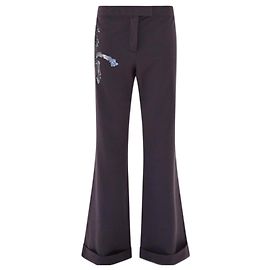 Calças de cavalo Chloé SS 2001 Cinza antracite