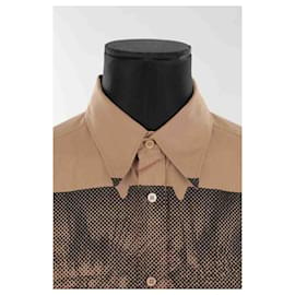 Miu Miu-Cotton shirt-Brown