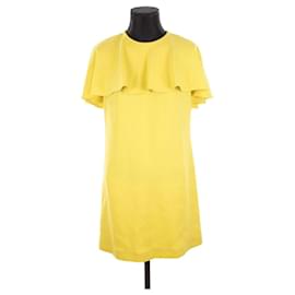 Louis Vuitton-Vestido de seda-Amarelo