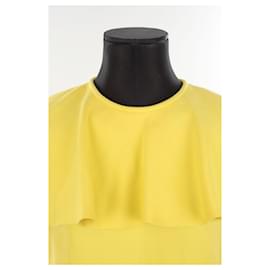 Louis Vuitton-Vestido de seda-Amarillo
