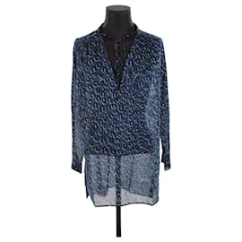 Louis Vuitton-Blusa de algodón-Azul marino