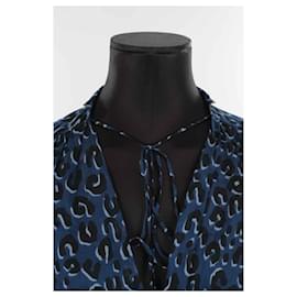 Louis Vuitton-Camicetta di cotone-Blu navy