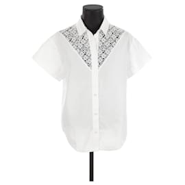Louis Vuitton-Camisa de algodón de manga corta-Blanco