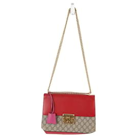 Gucci-Leather shoulder handbag-Red