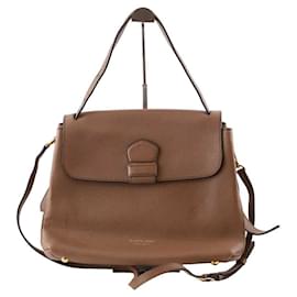 Burberry-Leather shoulder handbag-Brown