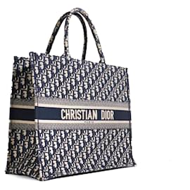 Dior-DIOR Handtaschen-Buchtasche-Marineblau