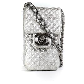 Chanel-CHANEL Handbags Timeless/classique-Silvery