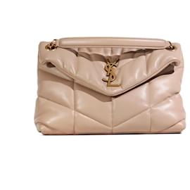Saint Laurent-SAINT LAURENT Handbags Loulou Puffer-Beige
