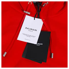 Balmain-BALMAIN Strickwaren & Sweatshirts-Rot