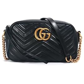Gucci-GUCCI Handbags GG Marmont-Black