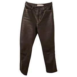 Proenza Schouler White Label Leather Pants Black Black