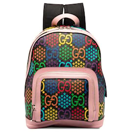 Gucci-Pink Gucci GG Supreme Psychedelic Backpack-Pink