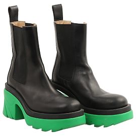 BOTTEGA VENETA Stiefeletten EU 38 Leder Schwarz