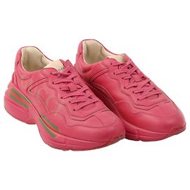 Baskets GUCCI UE 37 Cuir Rose
