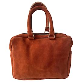 Autre Marque-Auburn leather mini briefcase-Grey