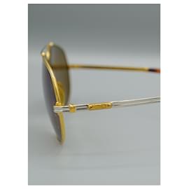 Cartier-Gafas de Sol Doradas-Plata