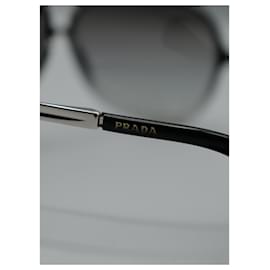 Prada-Gafas de Sol Redondas-Negro