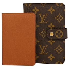 Louis Vuitton-LOUIS VUITTON Porte Papier Zip-Brown