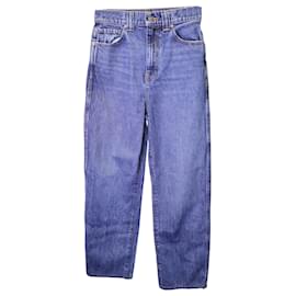 Khaite-Khaite The Albi Jean en denim de algodón azul-Azul