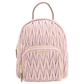 Miu Miu Matelassé Rucksack aus pastellrosa Leder  Andere