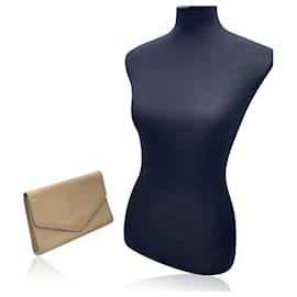 Yves Saint Laurent-Vintage Beige Leder Handtasche Handtasche-Beige
