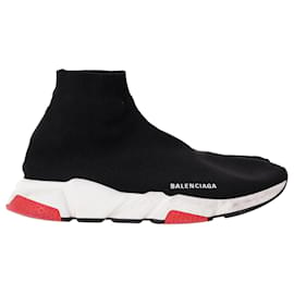 Balenciaga-Balenciaga Speed Knit Sneakers aus schwarzem Polyester-Schwarz
