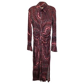 Altuzarra – Claudia – Midi-Hemdkleid aus roter Viskose Rot